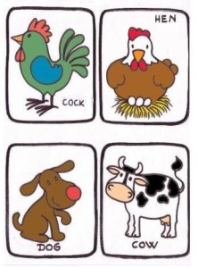 Vocabulario de animales en inglés